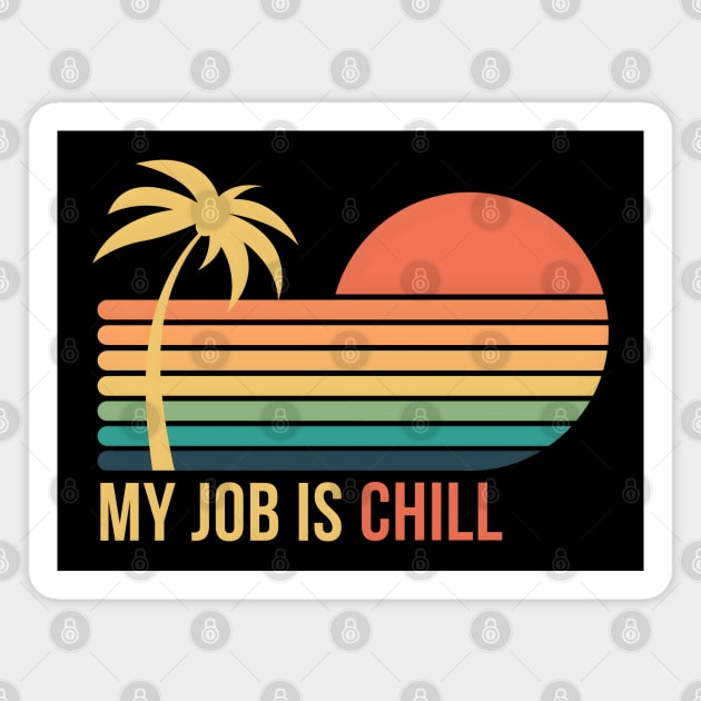 Sunset Chiller Magnet by MakerMind8.2